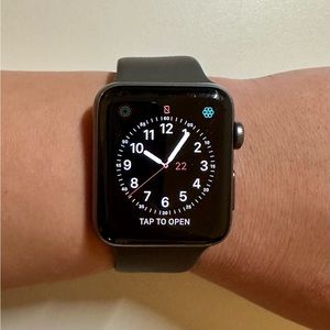 Apple Watch Series 3 GPS + Cellular, 42mm Space Gray and Watch Bands Lot